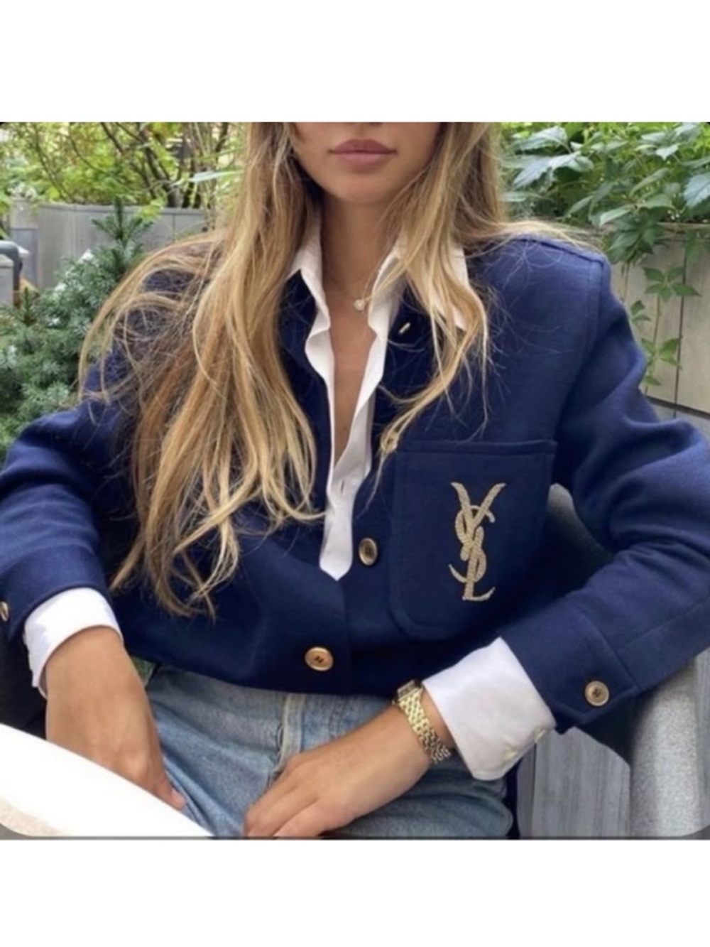 Saint Laurent Navy blue shirt / jacket